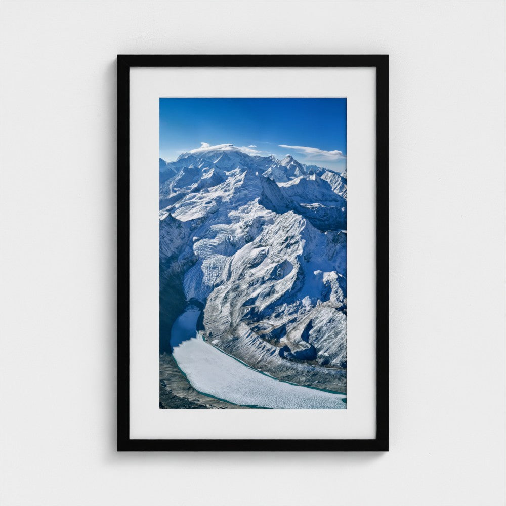 Glacier Veins | Premium Framed Mountain Wall Art