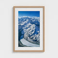 Glacier Veins | Premium Framed Mountain Wall Art