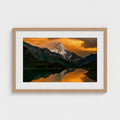 Mirror of the Sacred Mountain | Premium Frames Mountain Wall Art