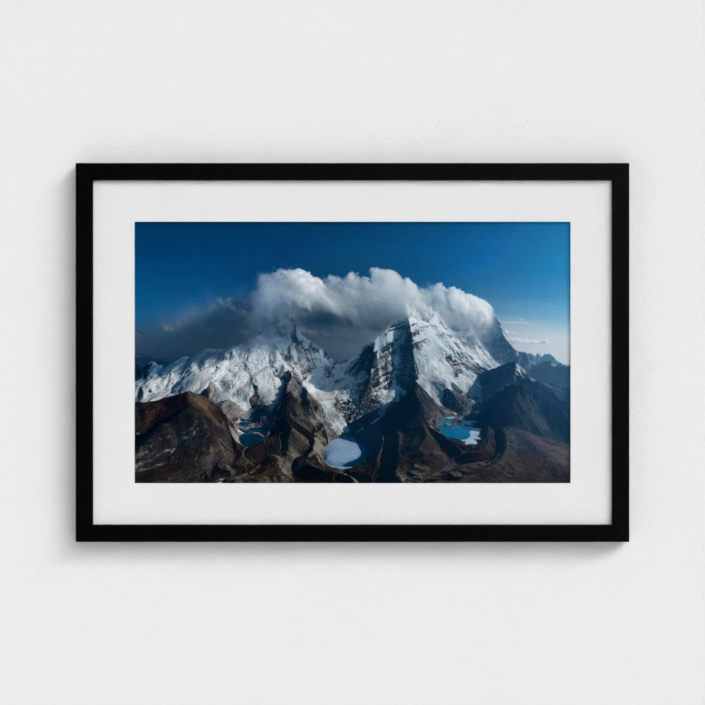 Crowned by Clouds | Premium Mountain Wall Art