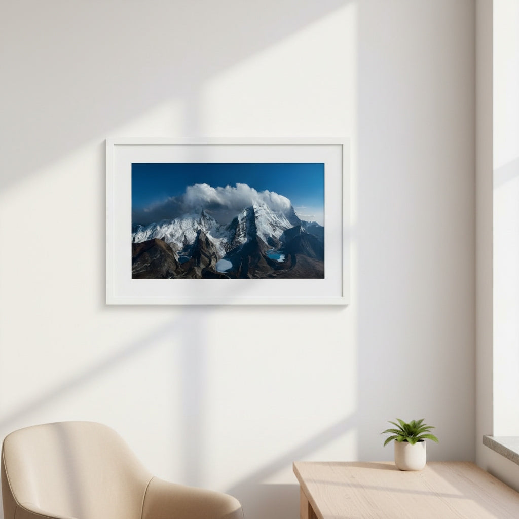 Crowned by Clouds | Premium Mountain Wall Art