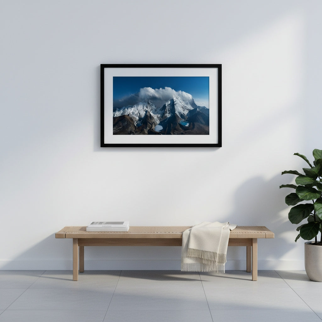 Crowned by Clouds | Premium Mountain Wall Art