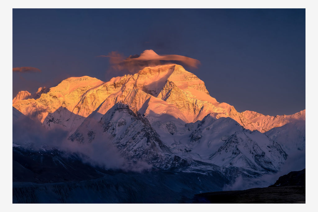 Golden Crown Peak | Premium Framed Mountain Wall Art
