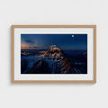 Moon Above the Horizon | Himalayan Series | Framed Print