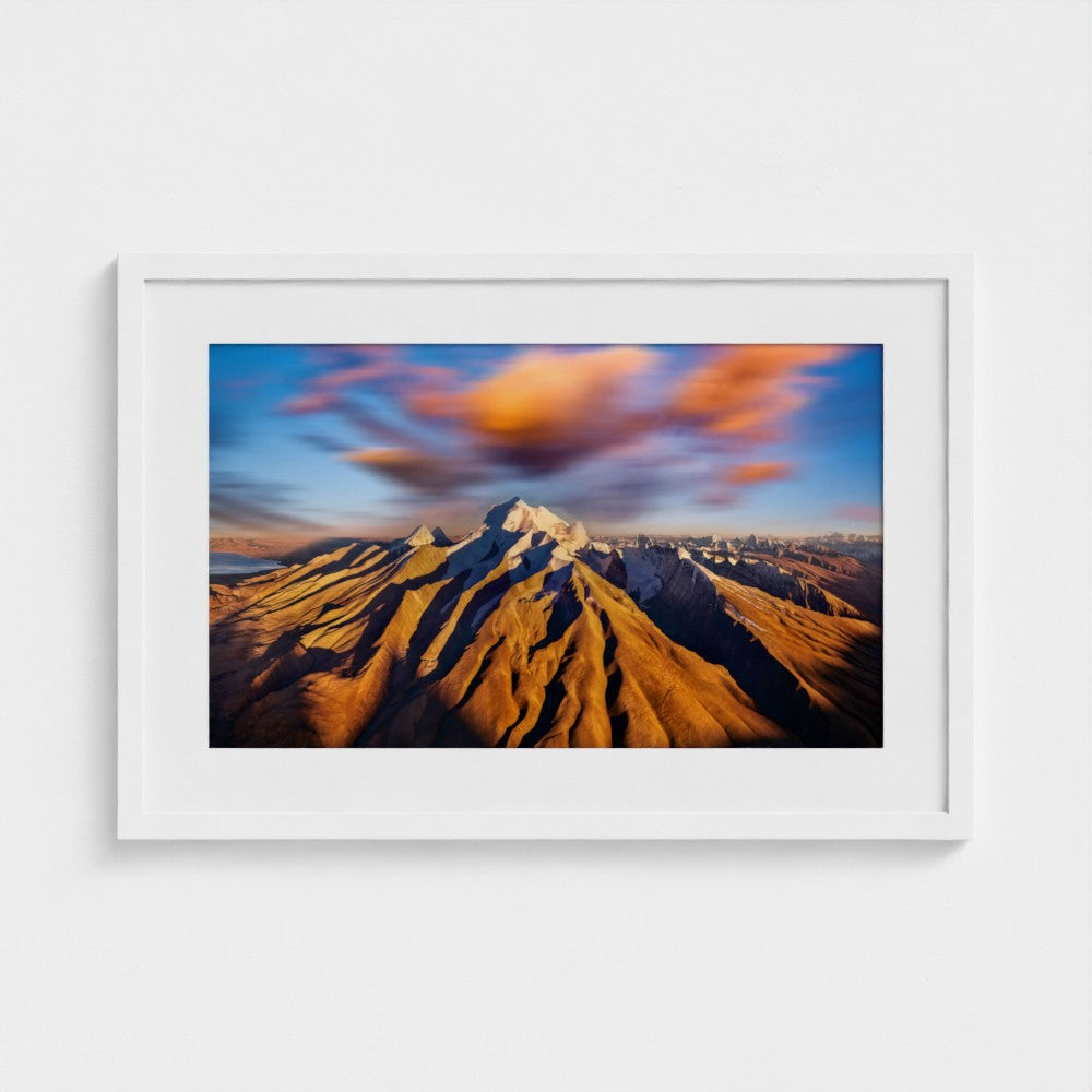 Golden Ridge Summit | Himalayan Series | Framed Print