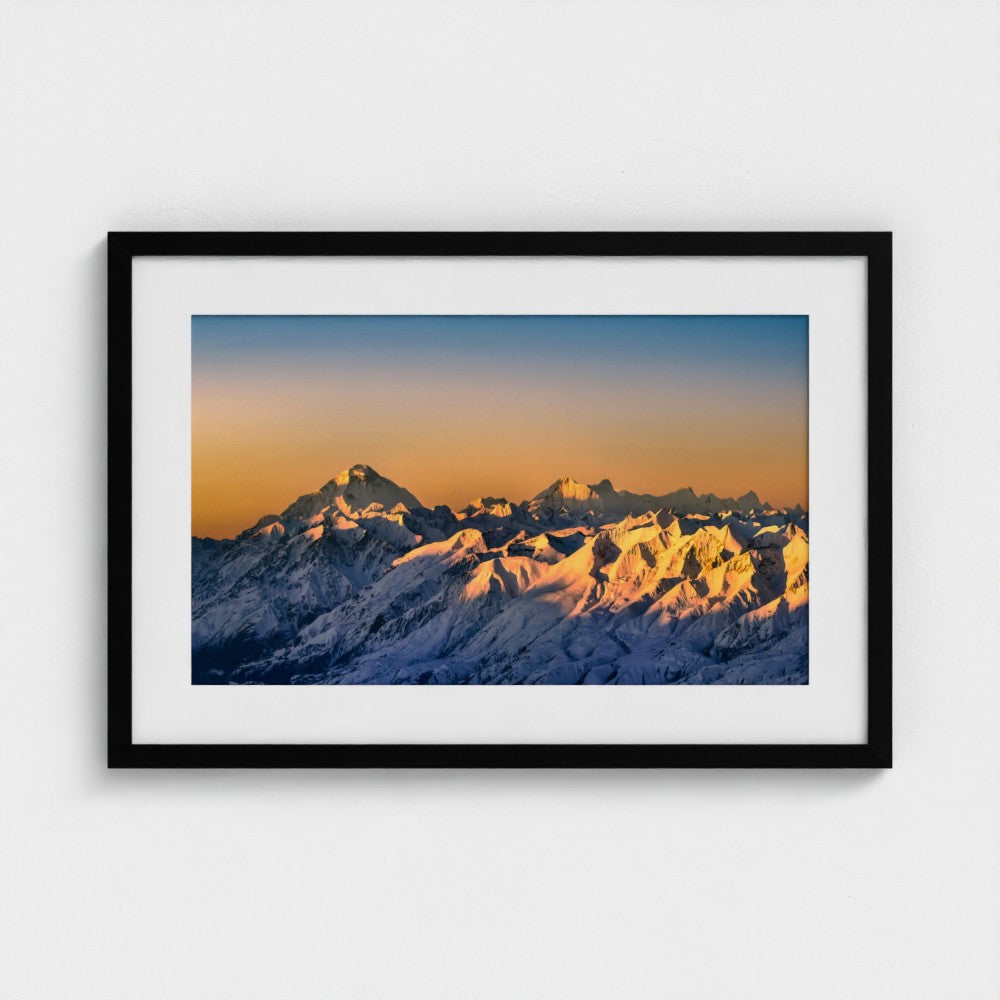 Peaks in Quiet Light | Himalayan Series | Framed Print