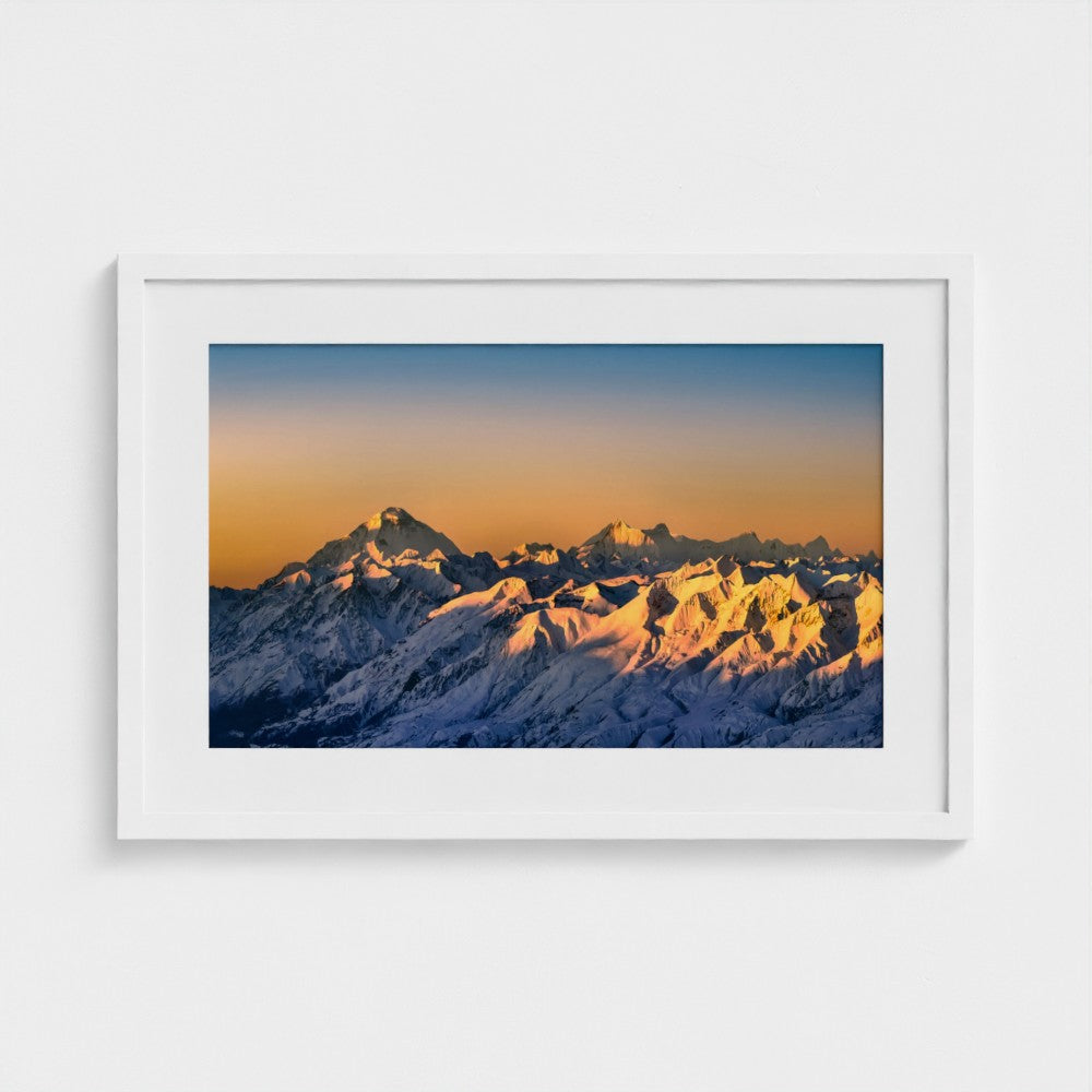 Peaks in Quiet Light | Himalayan Series | Framed Print