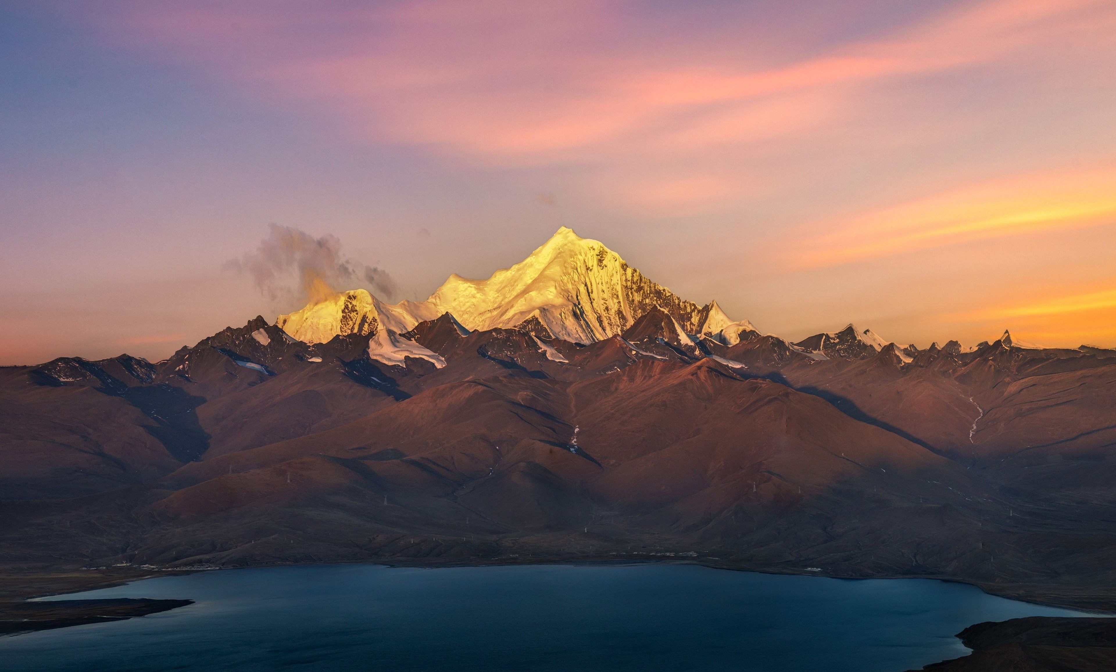 Golden Peaks Reflected | Himalayan Series | Poster