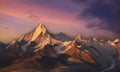 Peak in the Last Light | Himalayan Series | Poster