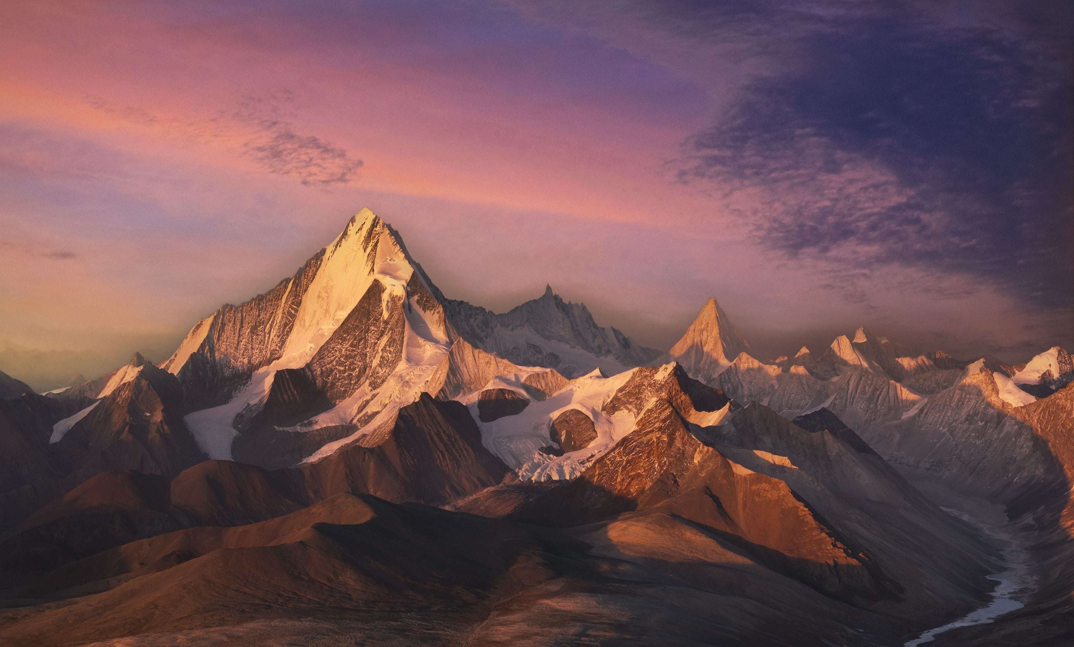 Peak in the Last Light | Himalayan Series | Poster